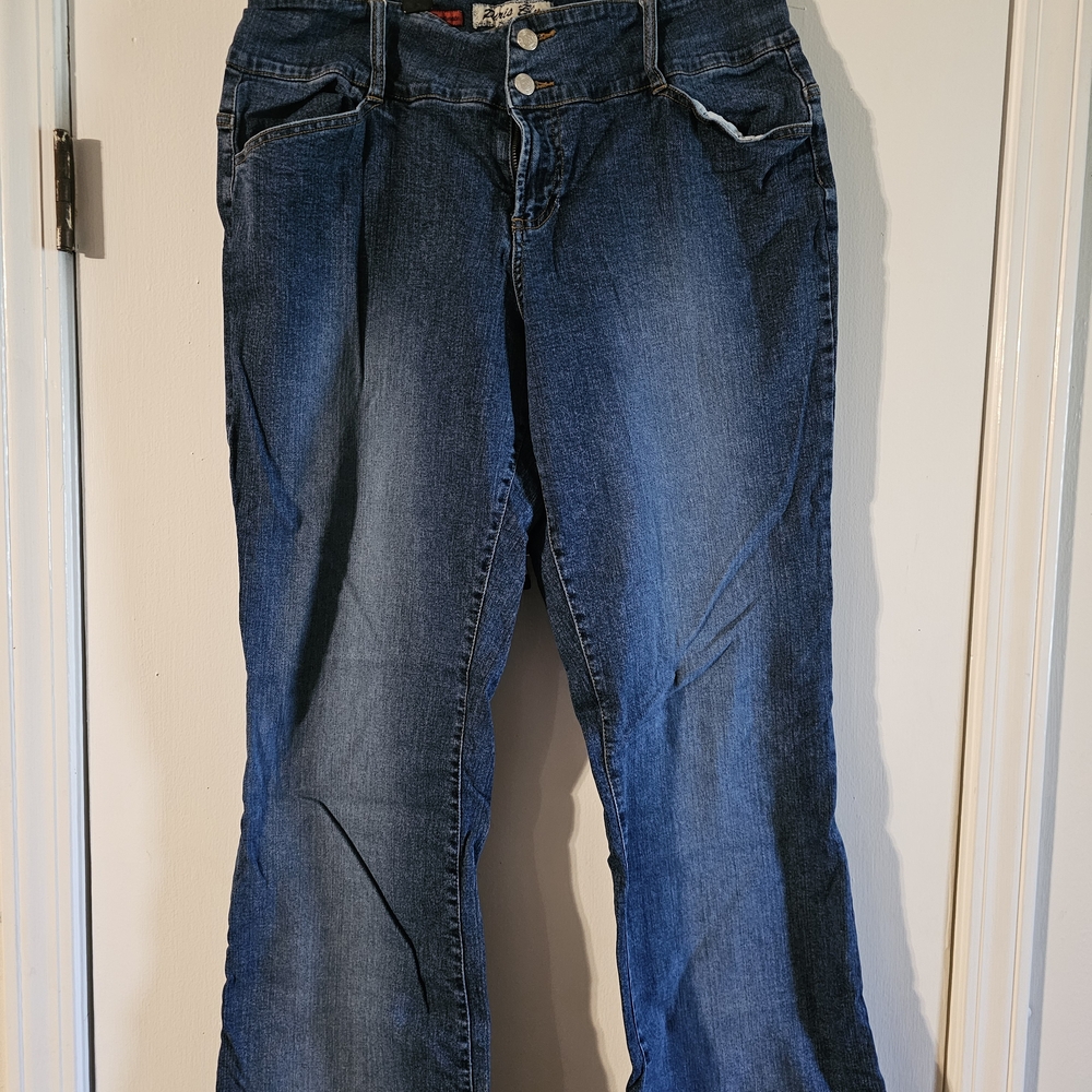 Paris Blues Dark Blue Flare Jeans